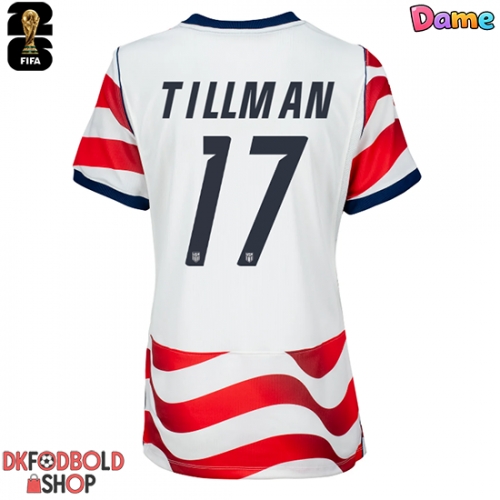 Forente stater Malik Tillman #17 Hjemmebanetrøje Dame VM 2026 Kort ærmer